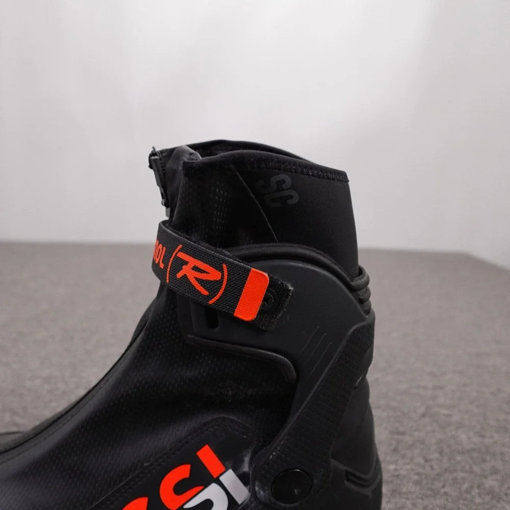 Rossignol SC Nordic Ski Boots Mens 12 EU46 Black Win Therm Lugged Sole Dual Core